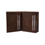 Zoozie Bags Cartera para Hombre Reynosa Crazy Piel Auténtica Marrón 11.5 x 2 x 9.5 cm